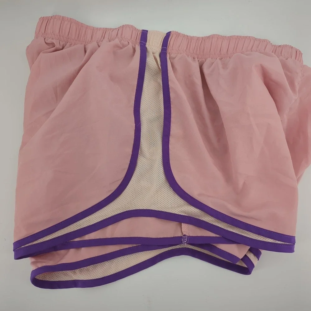 Nike Womens Running Shorts XL Pink DRI-FIT Athletic Workout Gym Performance‎